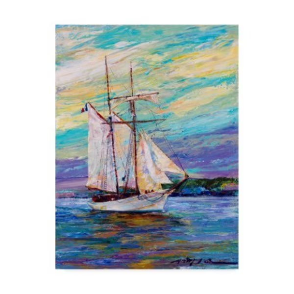 Lucy P. Mctier 'French Scooner' Canvas Art, 18x24, Trademark Fine Art, Mfr#: ALI42858-C1824GG